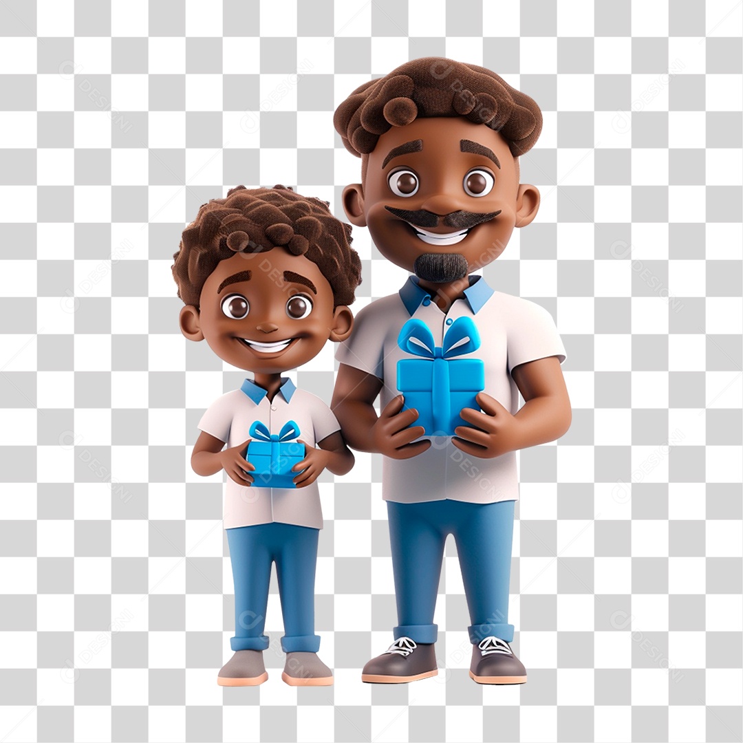 Pai e Filho PNG Transparente