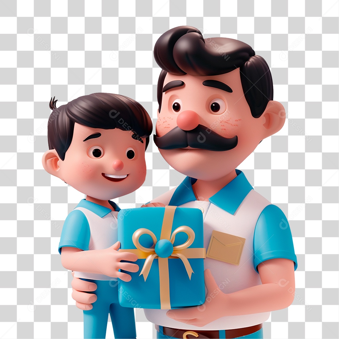 Pai e Filho PNG Transparente