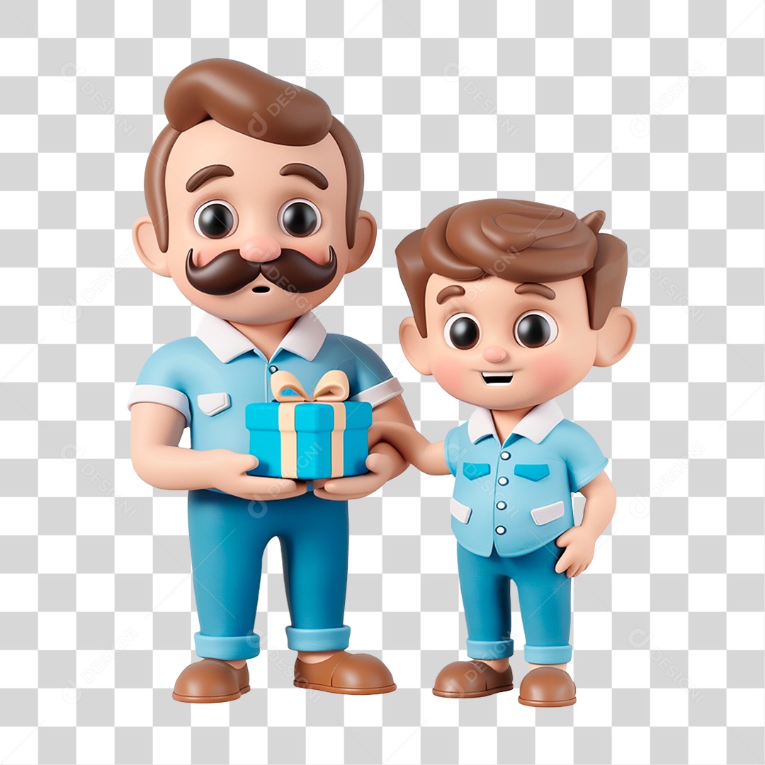 Pai e Filho PNG Transparente