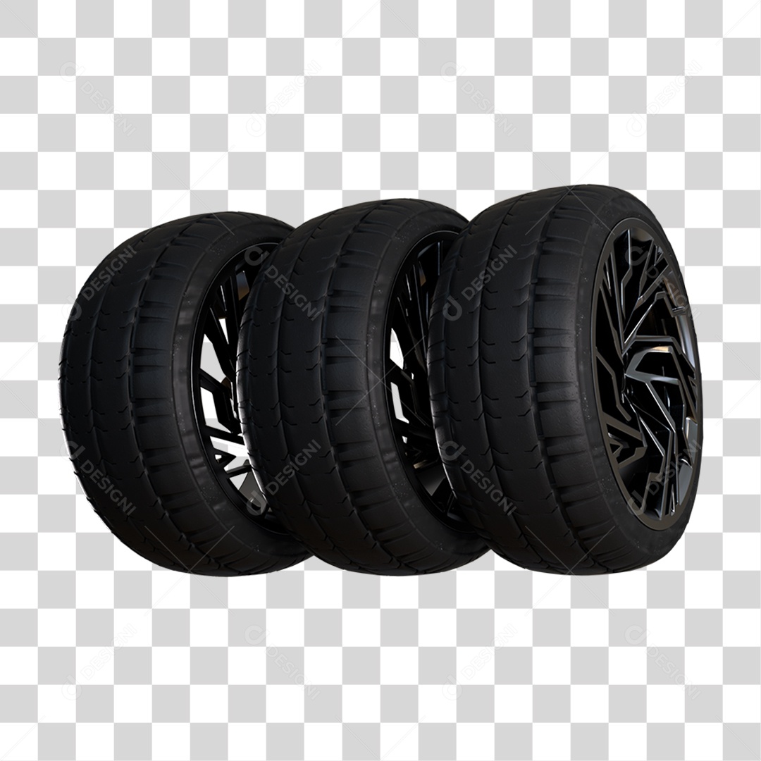 Pneus de Carro Rodas PNG Transparente