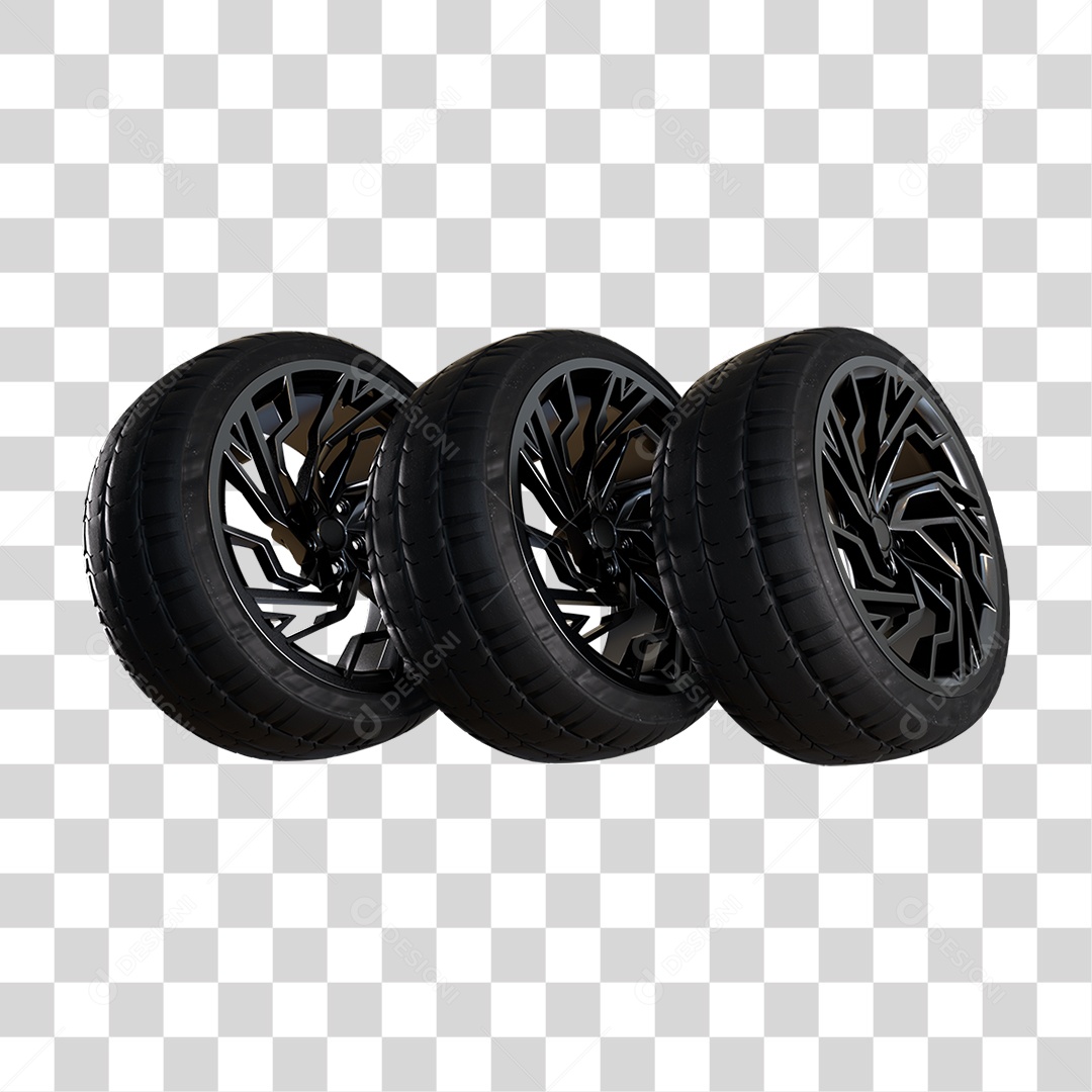 Pneus de Carro Rodas PNG Transparente