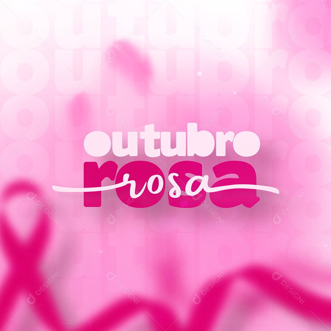Feed Outubro Rosa Social Media PSD Editável