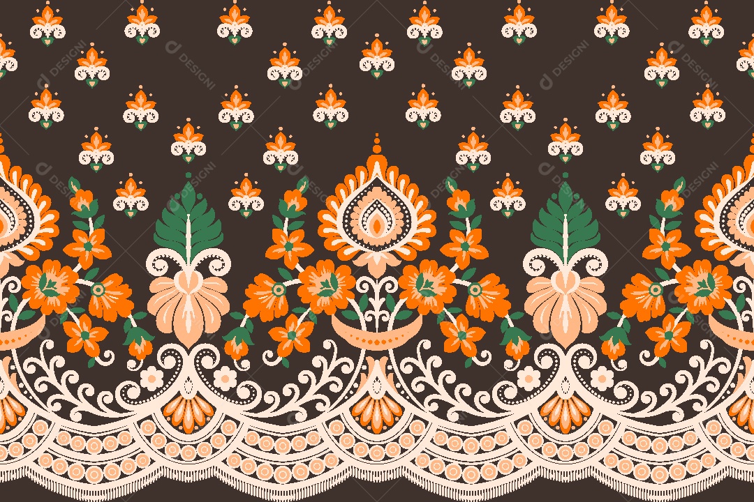 Padrão de Tapete Ilustração Vetor EPS