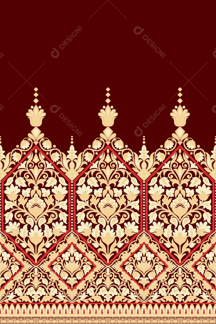 Padrão de Tapete Ilustração Vetor EPS