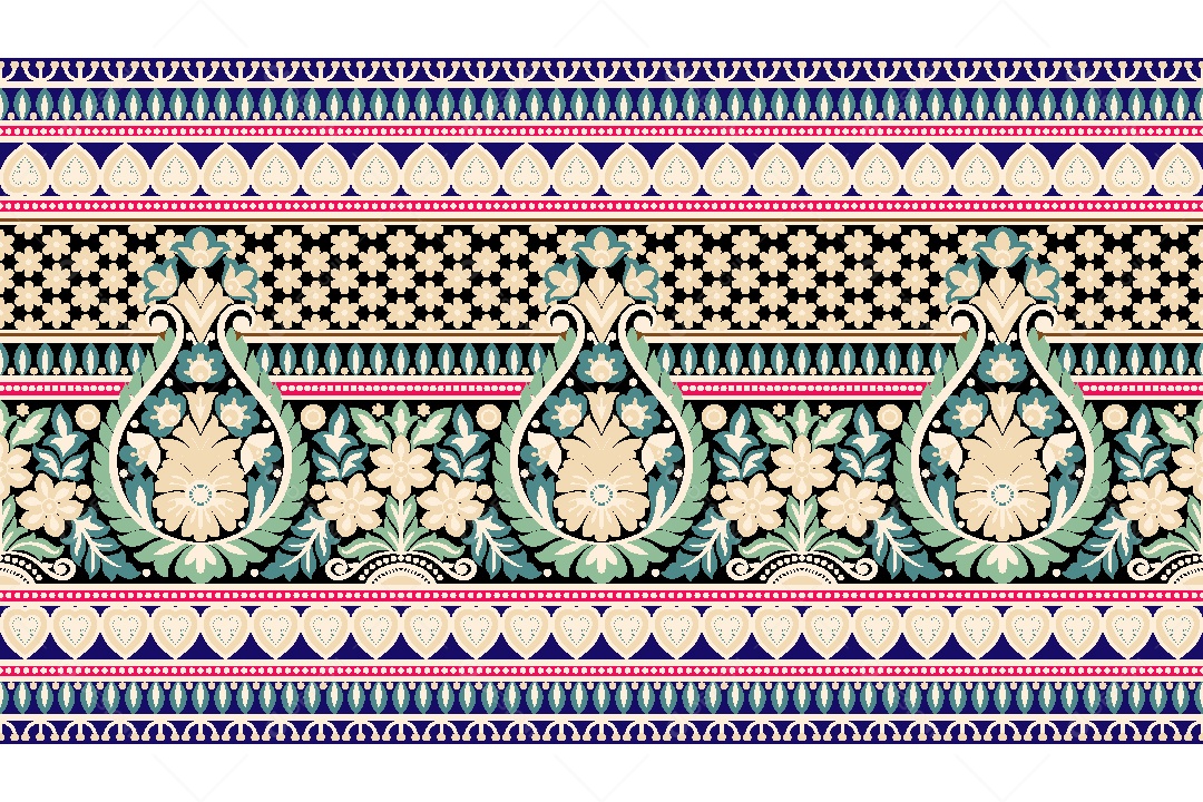 Padrão de Tapete Ilustração Vetor EPS