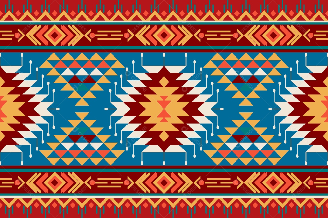 Padrão de Tapete Ilustração Vetor EPS