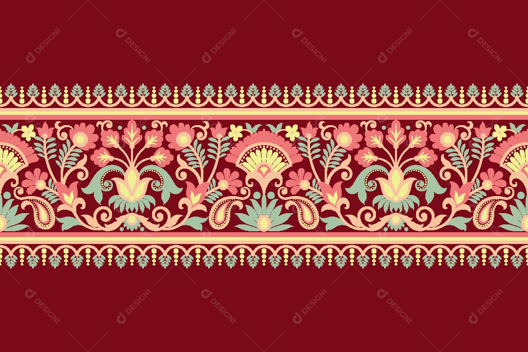 Padrão de Tapete Ilustração Vetor EPS