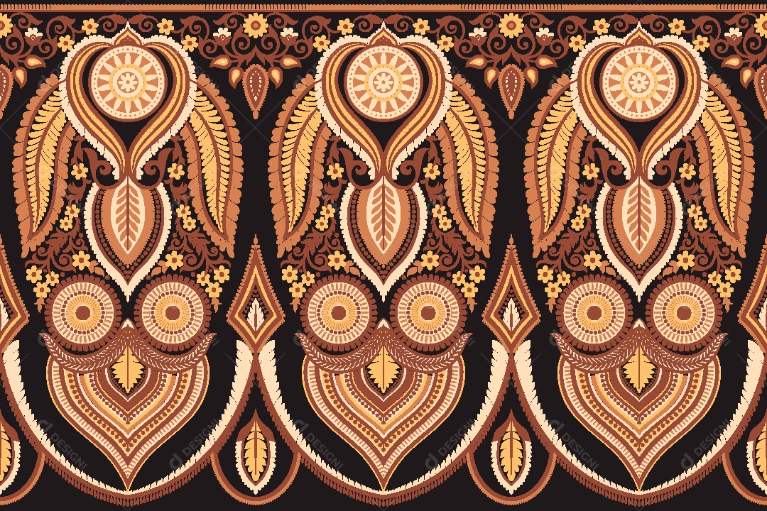 Padrão de Tapete Ilustração Vetor EPS