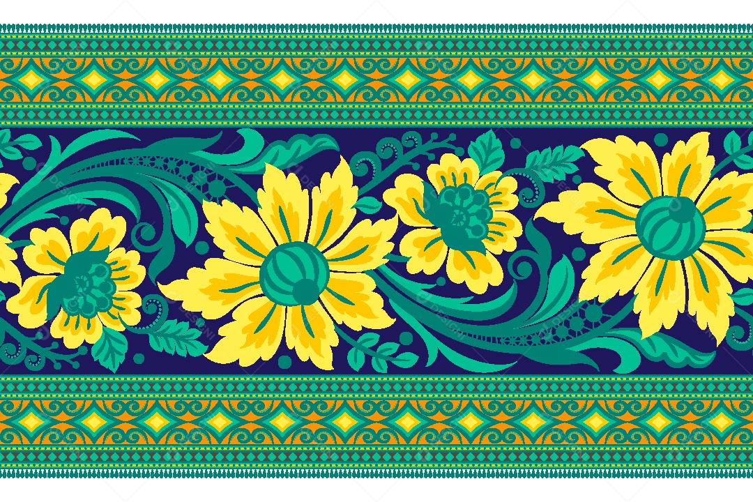 Padrão de Tapete Ilustração Vetor EPS