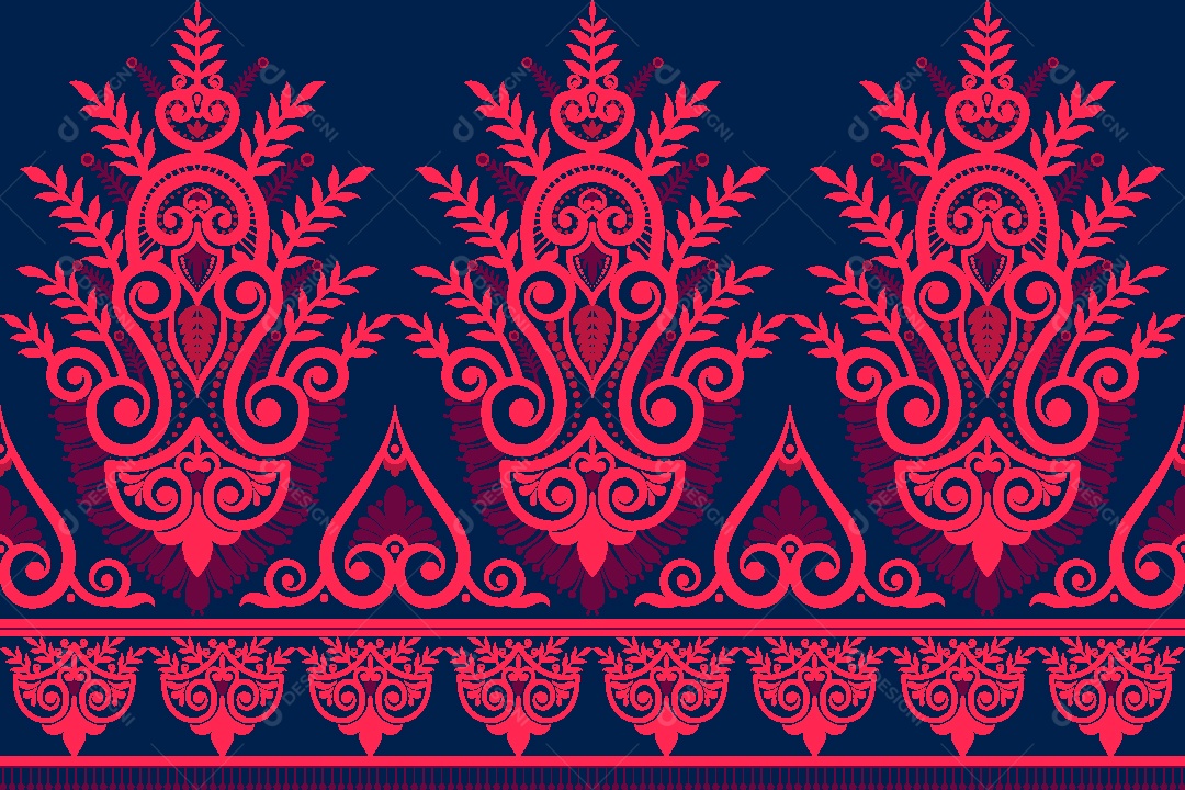 Padrão de Tapete Ilustração Vetor EPS