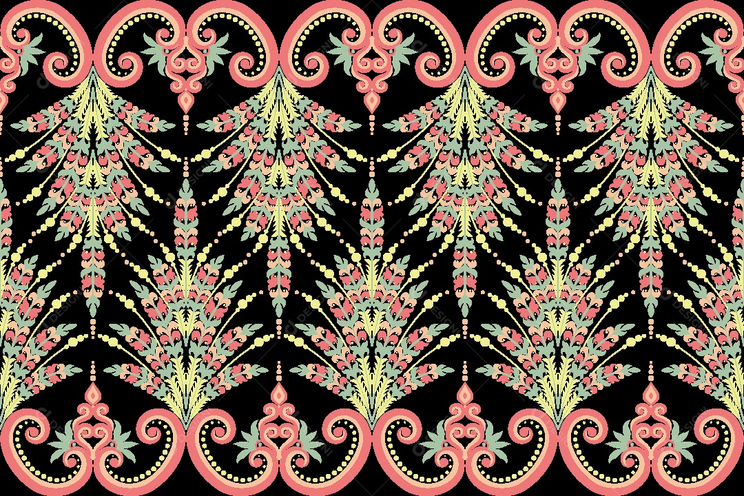 Padrão de Tapete Ilustração Vetor EPS