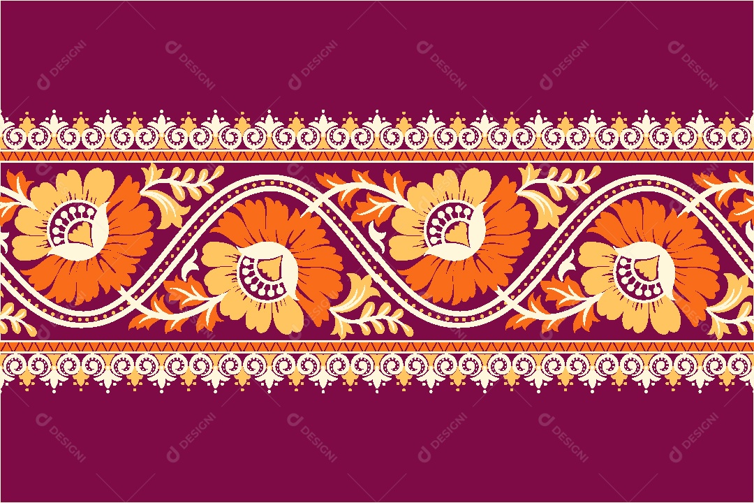 Padrão de Tapete Ilustração Vetor EPS