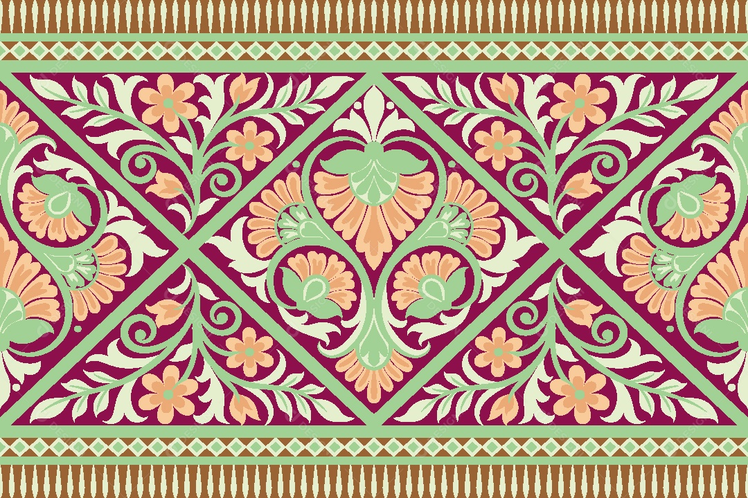 Padrão de Tapete Ilustração Vetor EPS