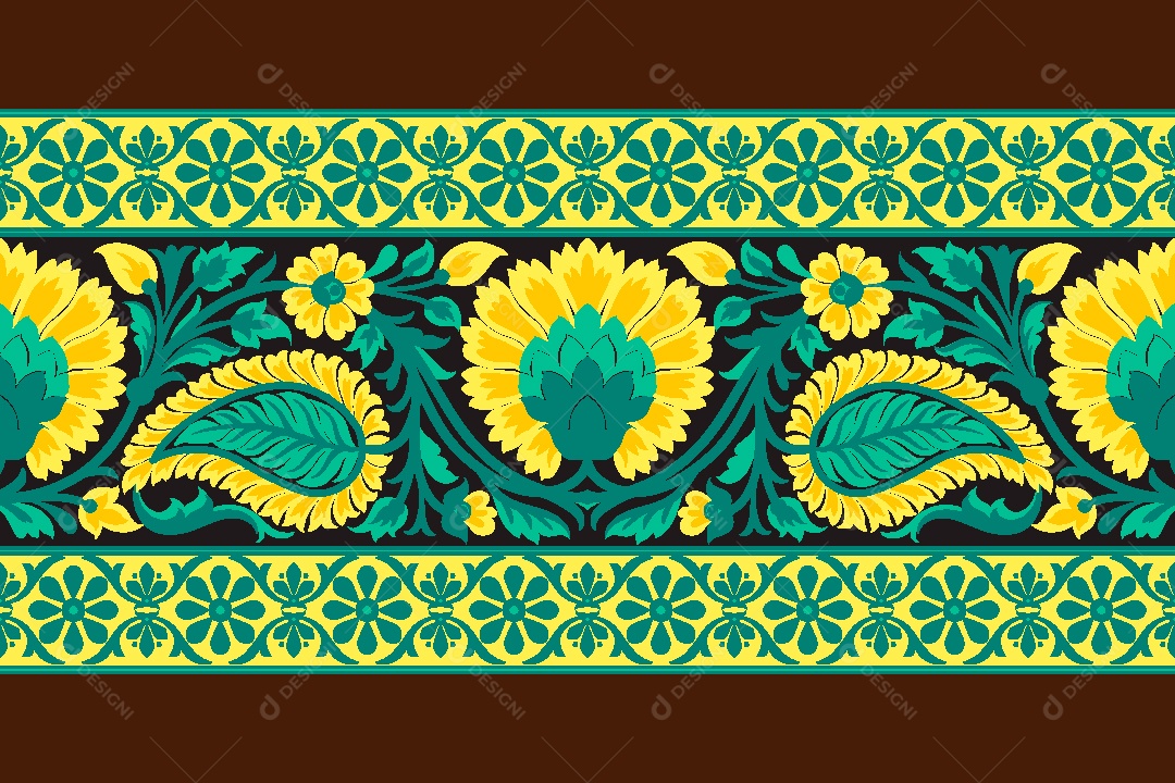 Padrão de Tapete Ilustração Vetor EPS