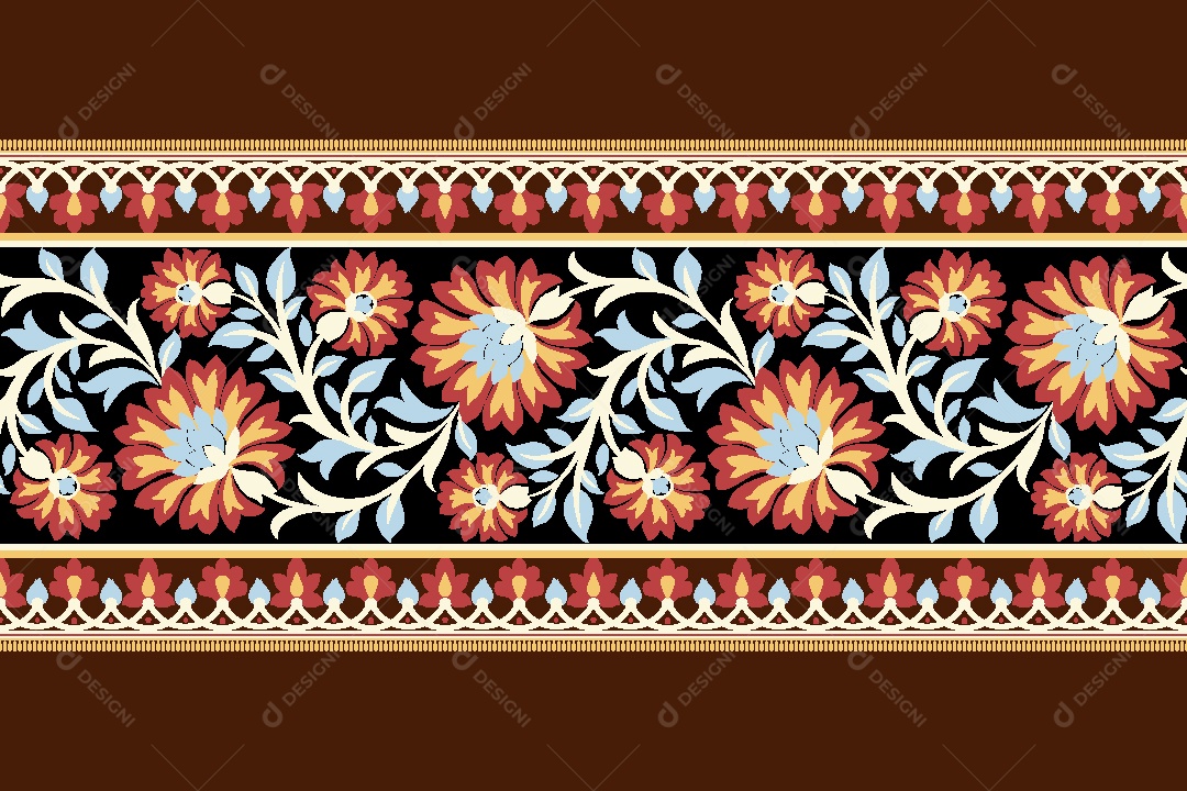 Padrão de Tapete Ilustração Vetor EPS