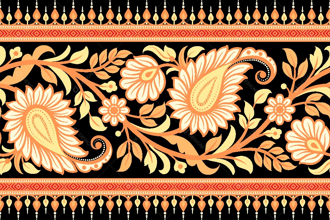 Padrão de Tapete Ilustração Vetor EPS