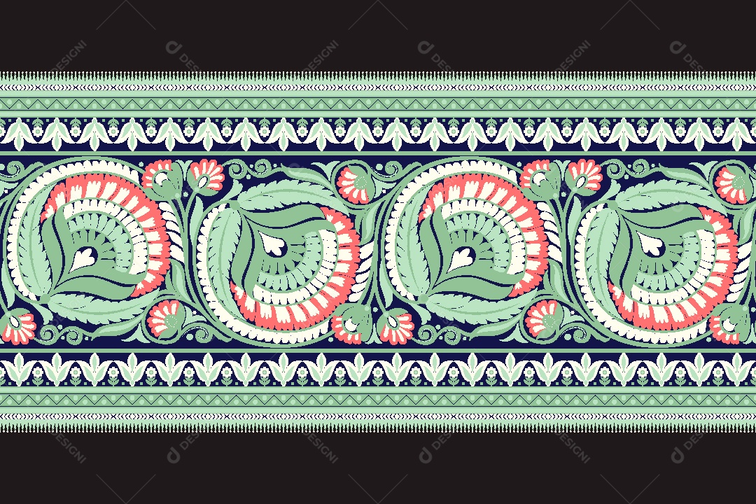 Padrão de Tapete Ilustração Vetor EPS