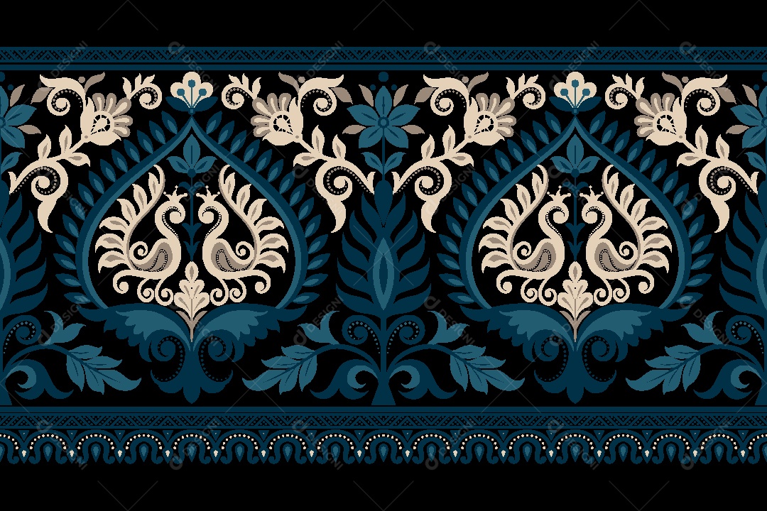 Padrão de Tapete Ilustração Vetor EPS