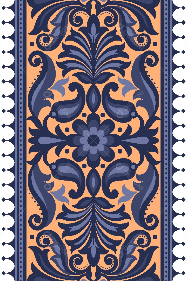 Padrão de Tapete Ilustração Vetor EPS