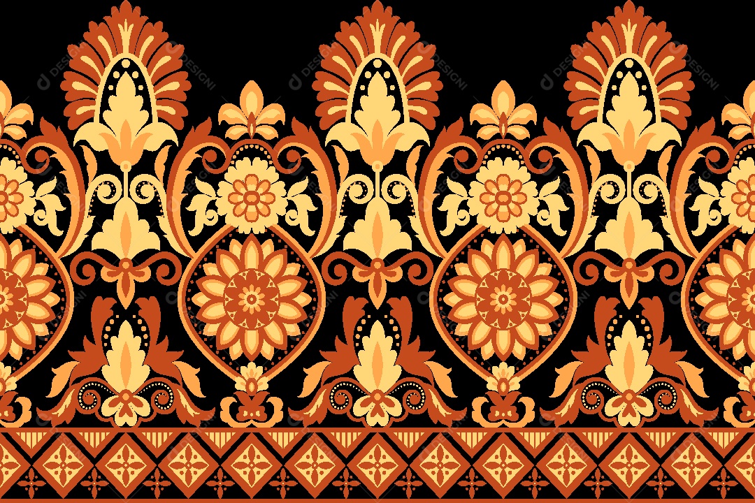 Padrão de Tapete Ilustração Vetor EPS