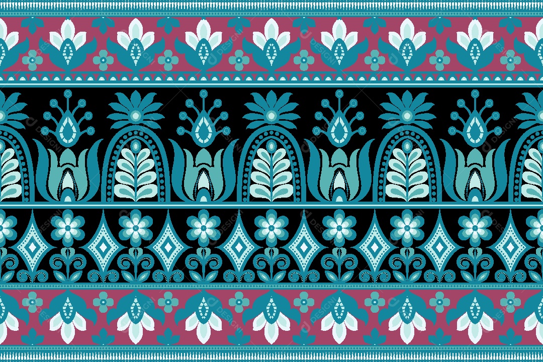 Padrão de Tapete Ilustração Vetor EPS