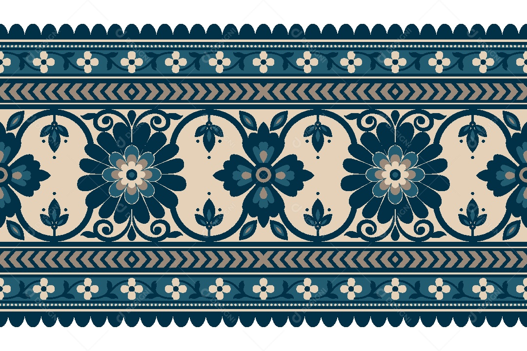 Padrão de Tapete Ilustração Vetor EPS