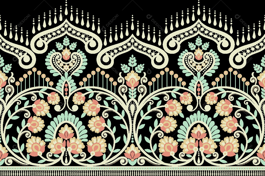 Padrão de Tapete Ilustração Vetor EPS