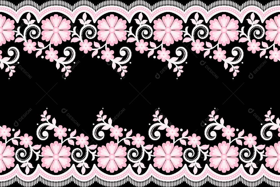 Padrão de Flores Ilustração Vetor EPS