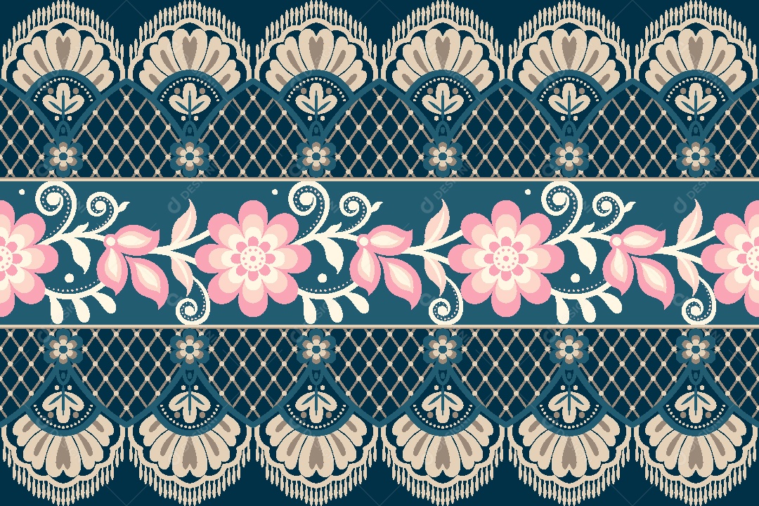 Padrão de Tapete Ilustração Vetor EPS