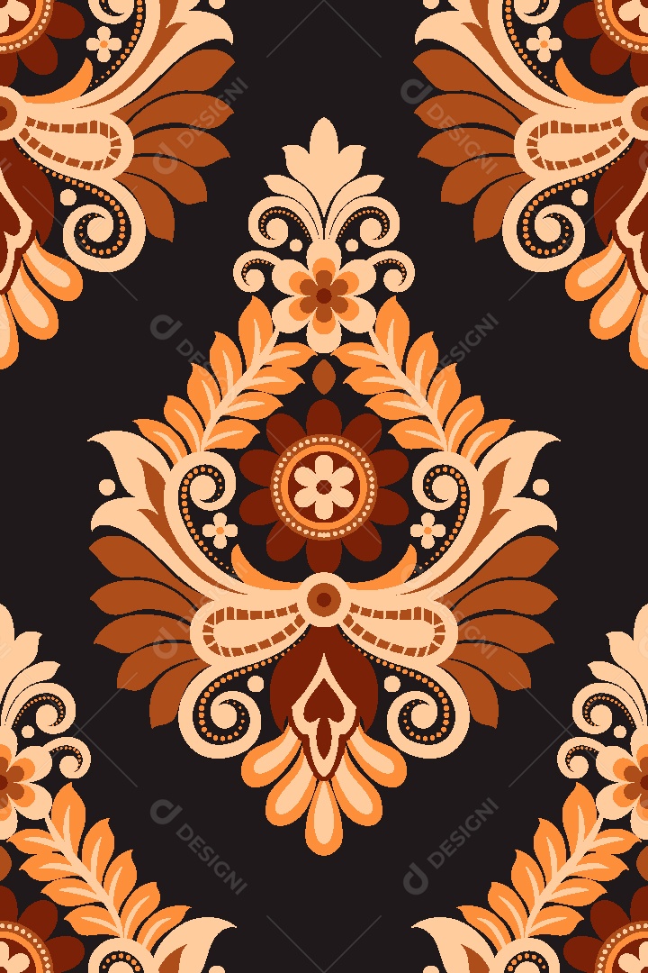 Padrão de Tapete Ilustração Vetor EPS