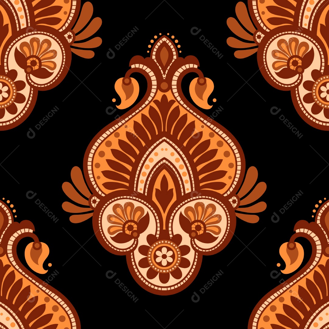 Padrão de Tapete Ilustração Vetor EPS