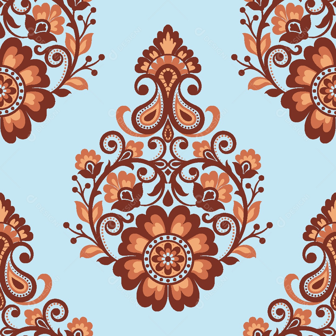 Padrão de Tapete Ilustração Vetor EPS