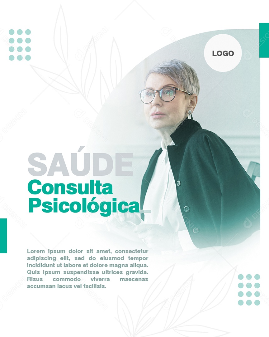 Social Media Psicologia Saúde Consulta PSD Editável