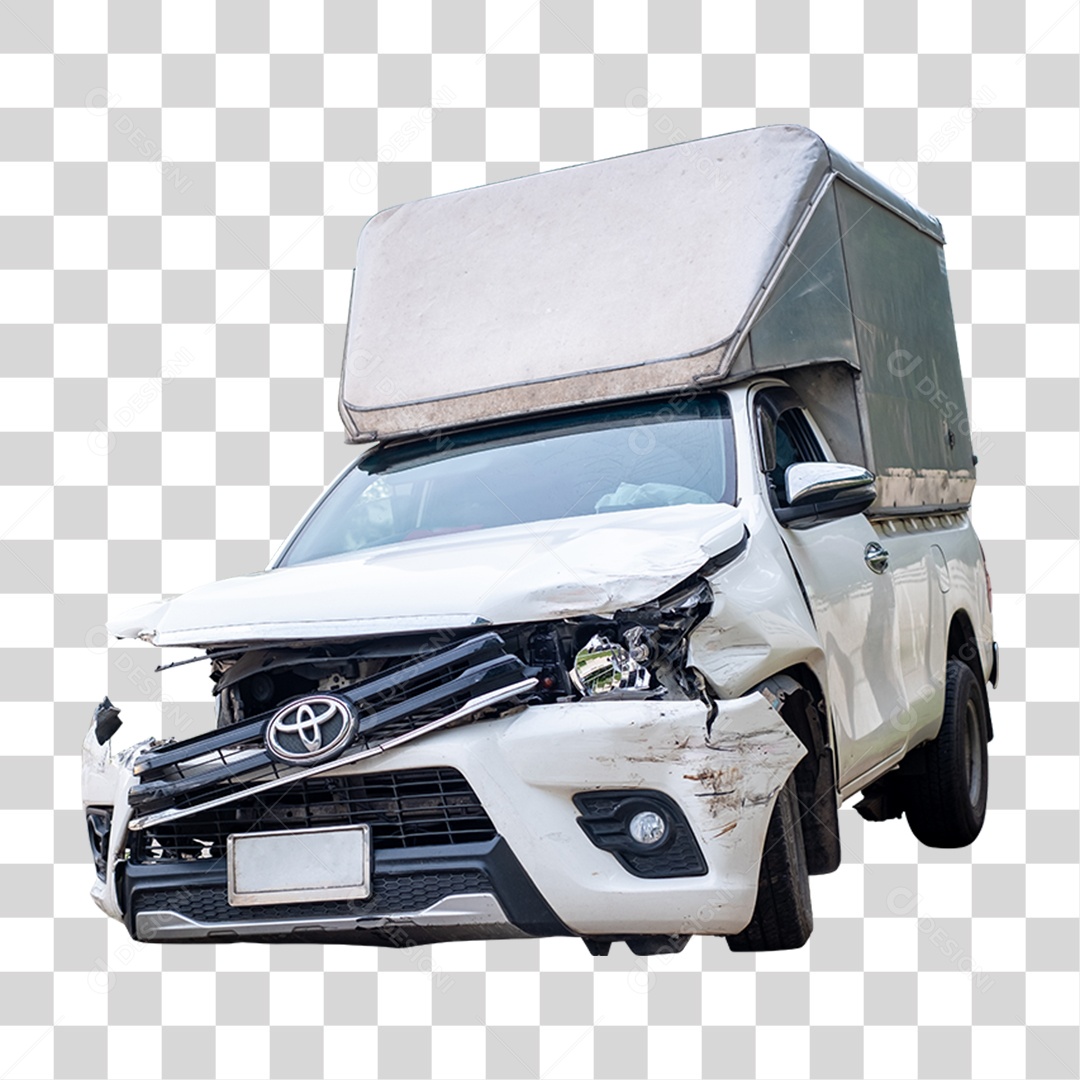 Carro Batido Amassado PNG Transparente