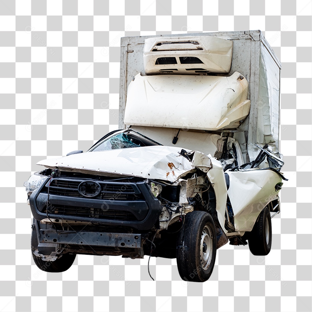 Carro Batido Amassado PNG Transparente