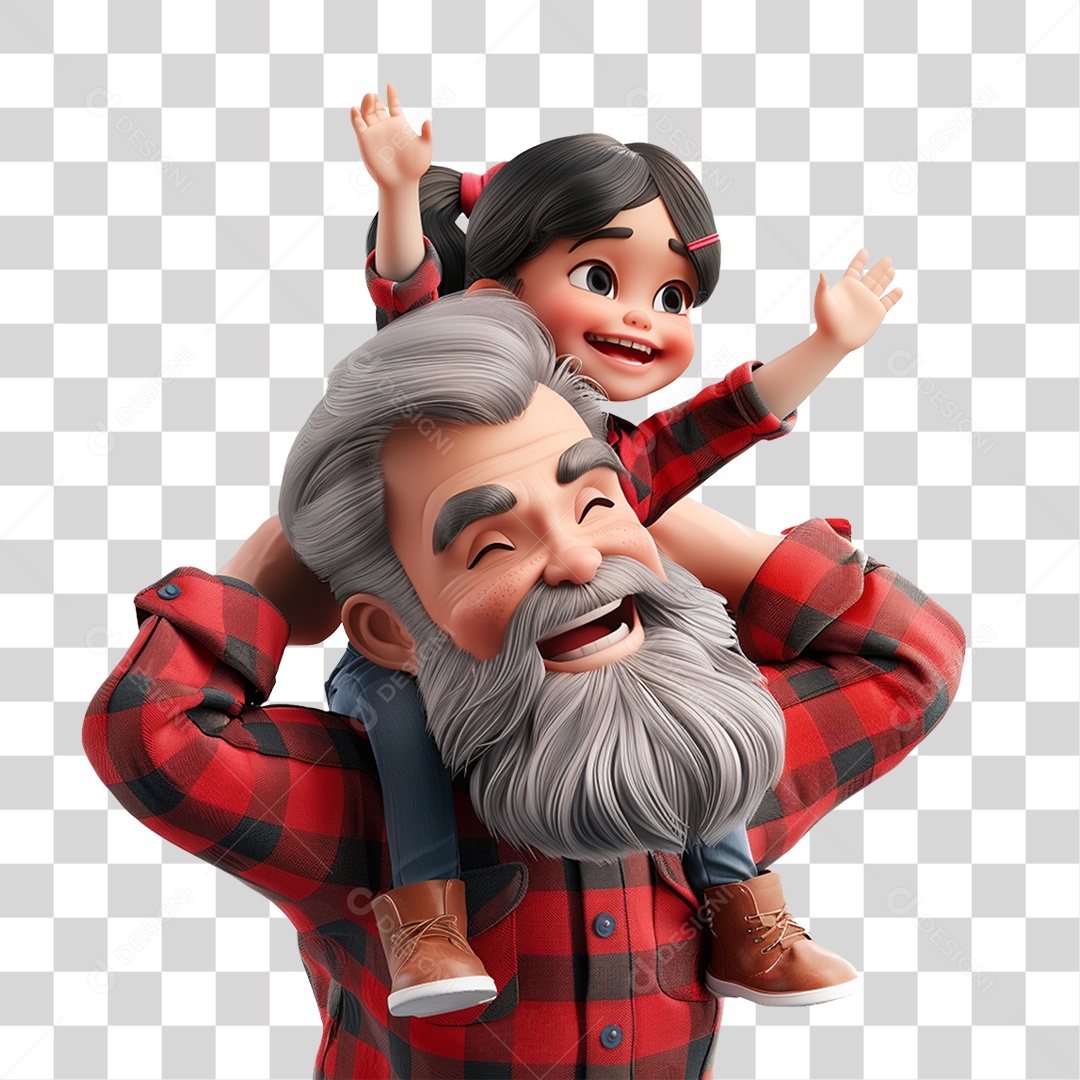 Pai e Filha PNG Transparente