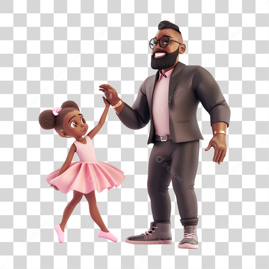 Pai e Filha PNG Transparente