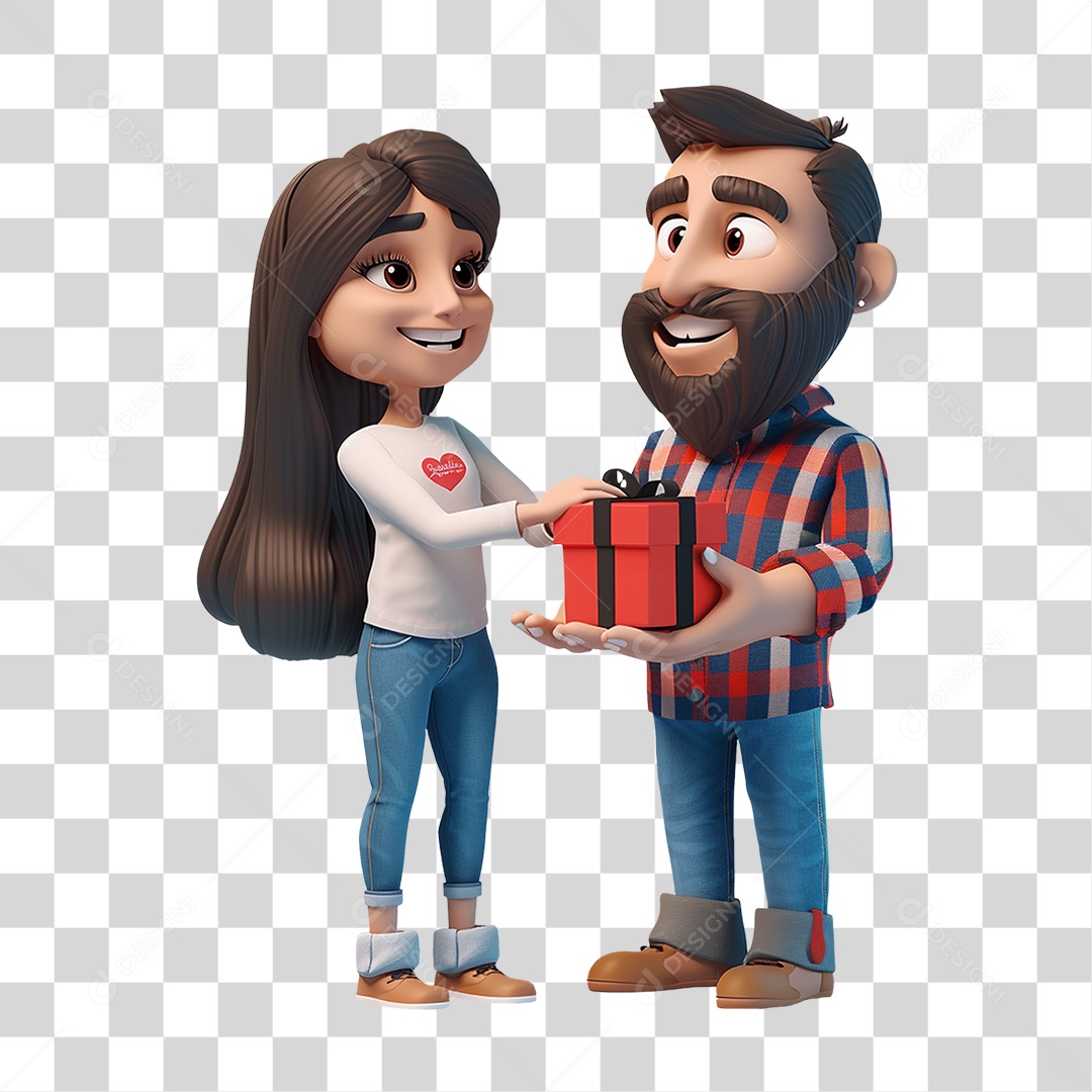 Pai e Filha PNG Transparente