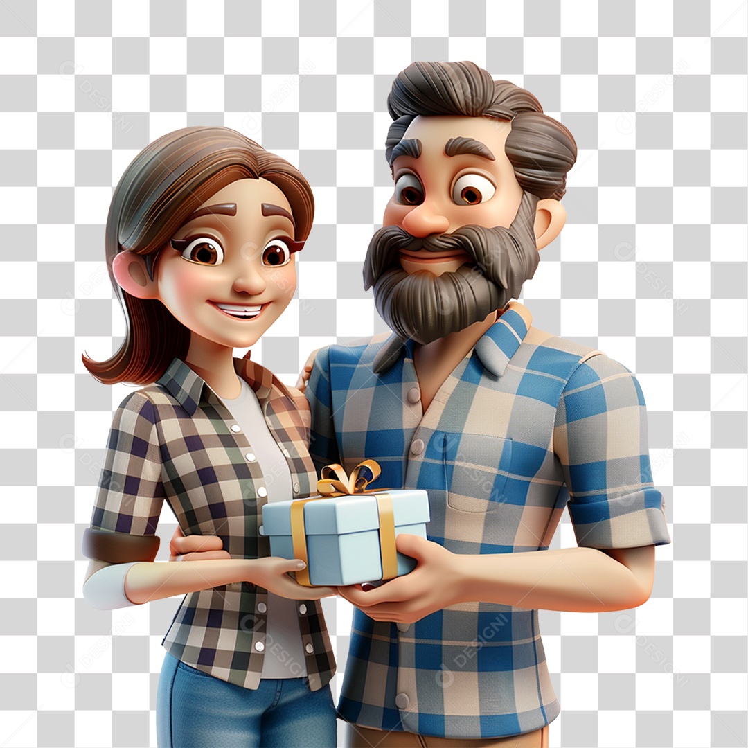 Pai e Filha PNG Transparente