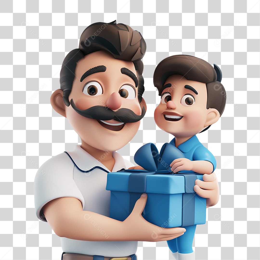 Pai e Filho PNG Transparente