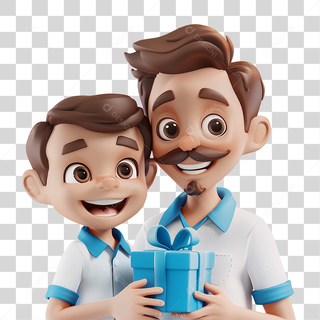 Pai e Filho PNG Transparente