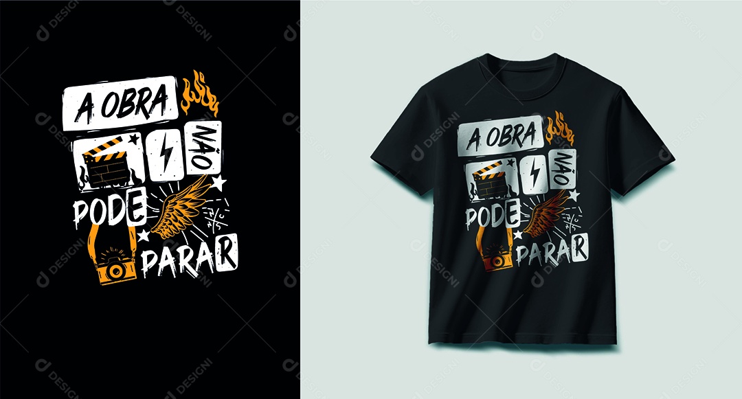 Modelo de Estampa Ilustração AI