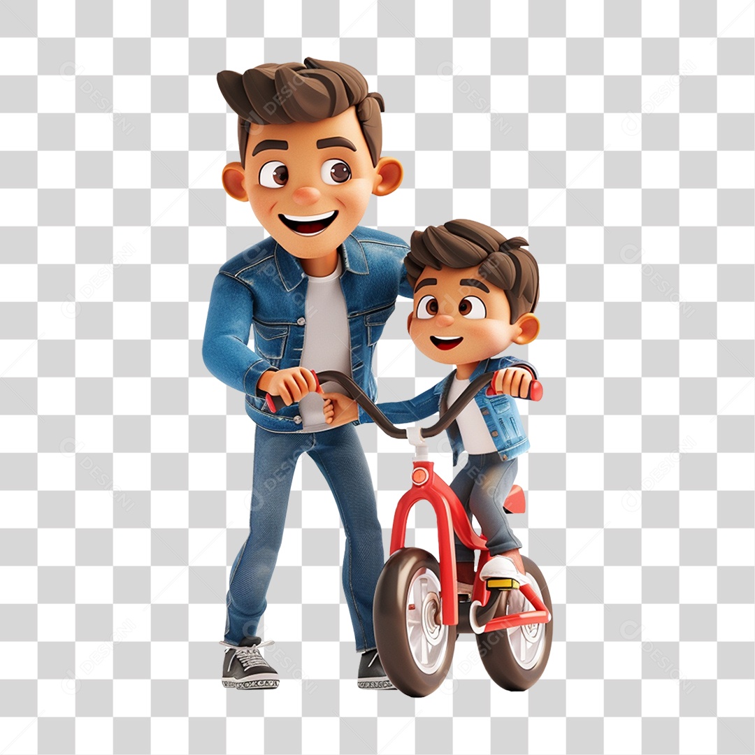 Pai e Filho PNG Transparente