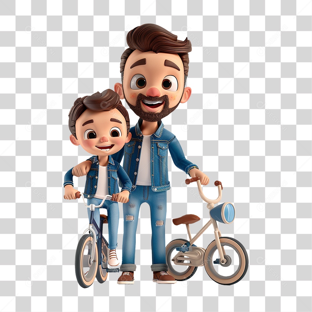 Pai e Filho PNG Transparente