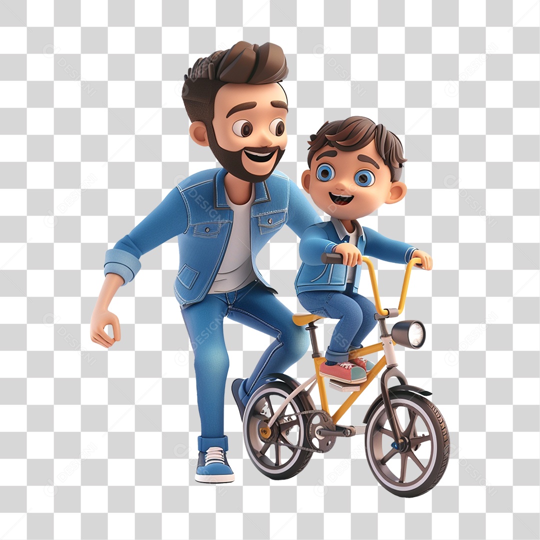 Pai e Filho PNG Transparente