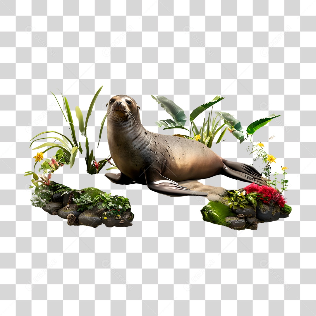 Leão Marinho PNG Transparente