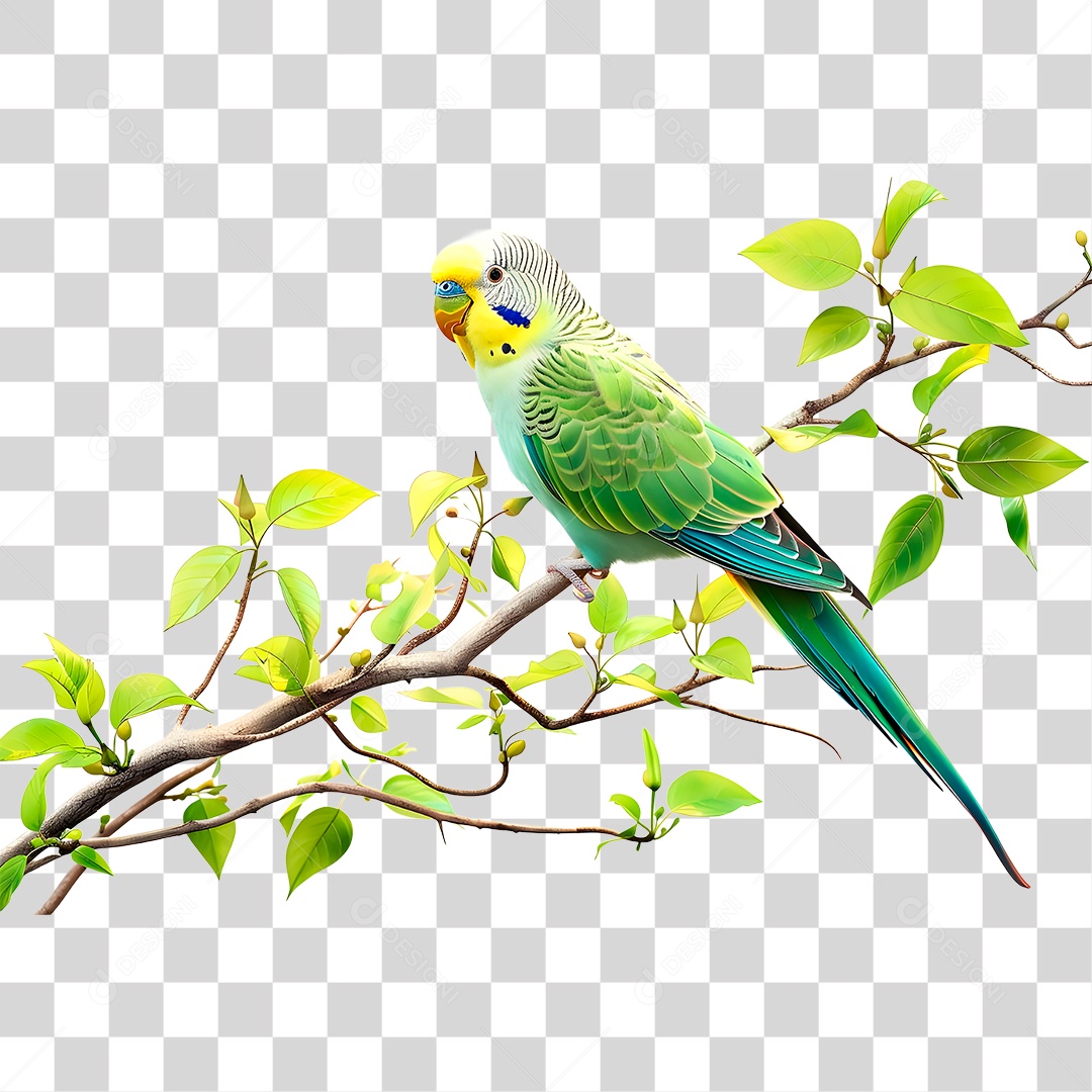 Periquito PNG Transparente