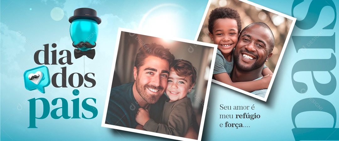 Social Media Banner Dia dos Pais PSD Editável