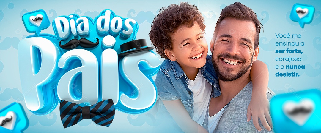 Social Media Banner Dia dos Pais PSD Editável