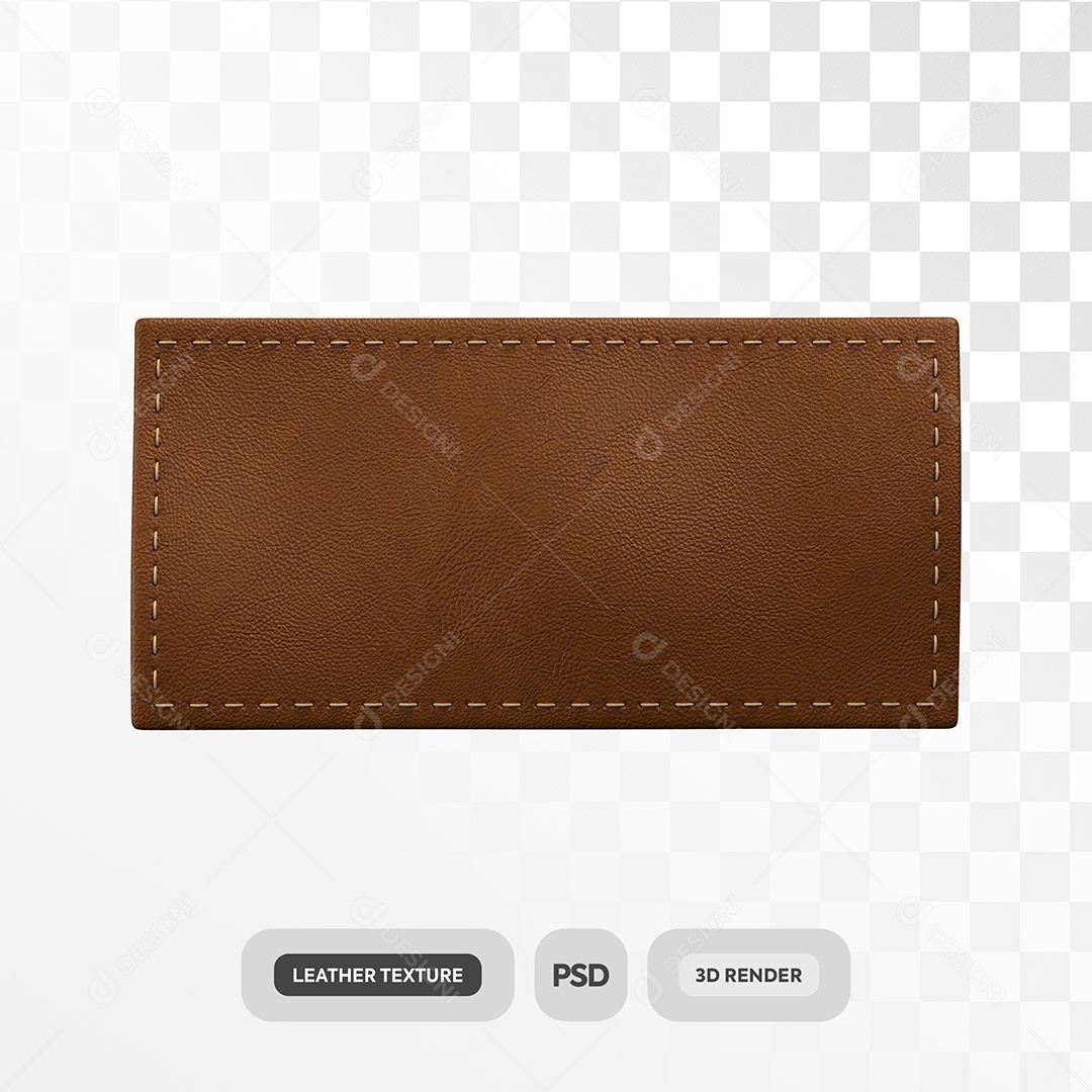 Couro Marrom Objeto 3D de São João PSD